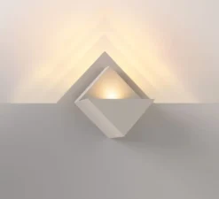 Applique murale, Impulse Square 1x, blanc, LED, dim, 2700K, 561 lm, L8cm, H16,5cm - Modular