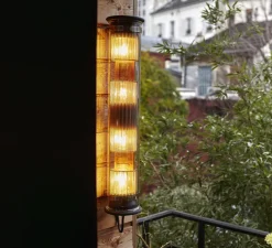 Applique murale, In The Tube 120-700, réflecteur doré, maille dorée, Ø12cm, H72cm - DCW éditions Paris