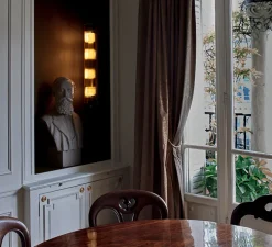 Applique murale, In The Tube 120-700, réflecteur doré, maille dorée, Ø12cm, H72cm - DCW éditions Paris