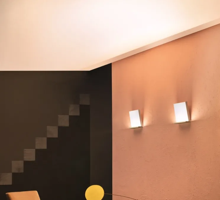 Applique murale, Inbilico, blanc, chrome, LED, dim, 2700K, 3490 lm, L7,2cm, H20cm - Stilnovo