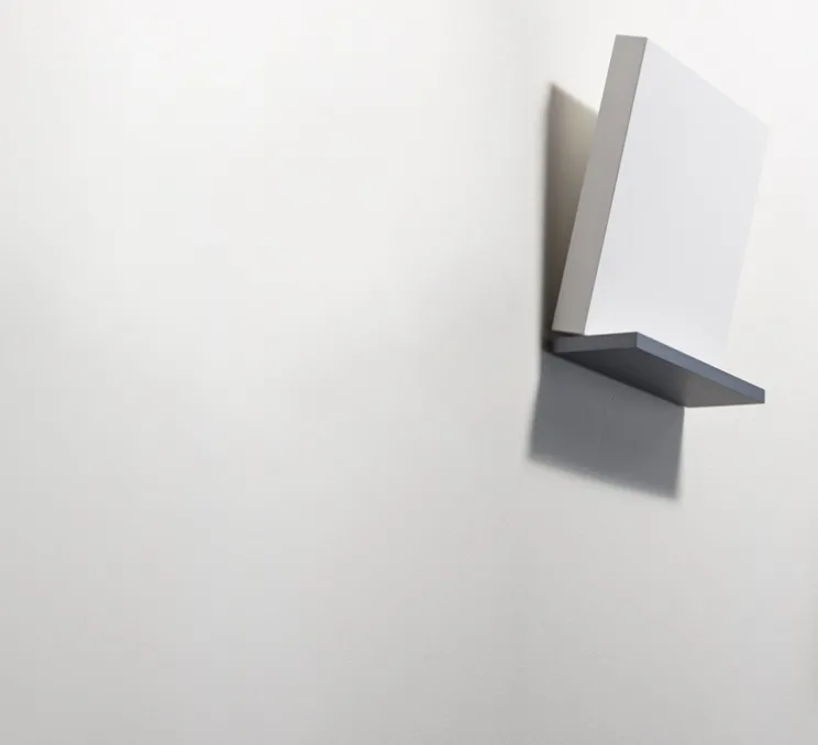 Applique murale, Inbilico, blanc, chrome, LED, dim, 2700K, 3490 lm, L7,2cm, H20cm - Stilnovo