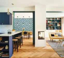 Applique murale, industrielle, 55, laquée, blanc, H31cm - Zangra