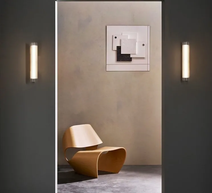 Applique murale, Io 420, noir mat, IP44, LED, 3000K, 605lm, L8cm, H42cm - Astro Lighting