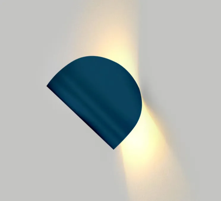 Applique murale, IO, bleu, IP40, LED, dim, 2700K, 700lm, L10,5cm, H16,5cm - Fontana Arte