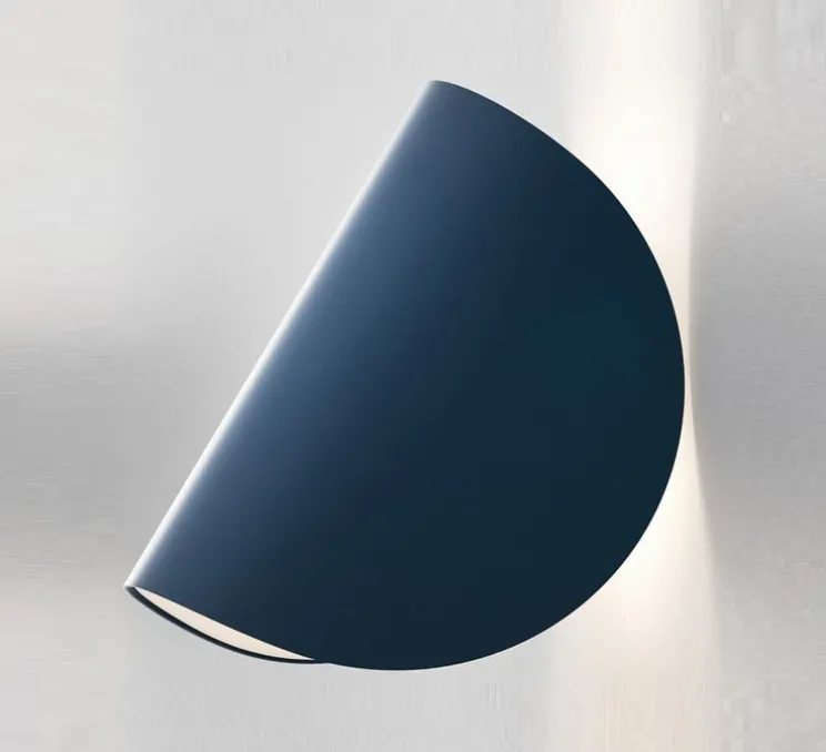 Applique murale, IO, bleu, IP40, LED, dim, 2700K, 700lm, L10,5cm, H16,5cm - Fontana Arte