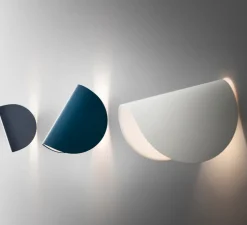 Applique murale, IO, gris foncé, IP40, LED, dim, 2700K, 700lm, L10,5cm, H16,5cm - Fontana Arte- Fontana Arte