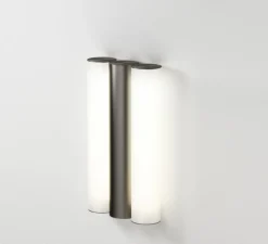 Applique murale, IP GAMMA, gris, IP44, LED, 3000K, 600lm, L15,2cm, H28,4cm - Cvl