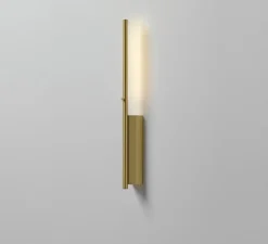 Applique murale, IP LINK 410, laiton, IP44, LED, 3000K, 150lm, L5cm, H41cm - Cvl