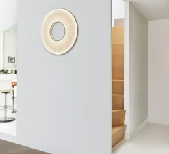 Applique murale, Iris 60, blanc, LED, dim, 2700K, 5250 lm, L60cm, P9,2cm - Dix heures dix