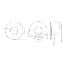 Applique murale, Iris 60, blanc, LED, dim, 2700K, 5250 lm, L60cm, P9,2cm - Dix heures dix