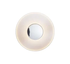 Applique murale, Iris mirror 80, blanc, LED, dim, 2700K, 4251 lm, Ø80cm, H9,2cm - Dix heures dix