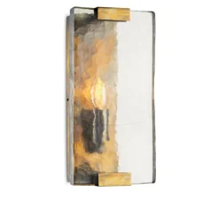 Applique murale, James, laiton vintage, verre soufflé à la main, L15cm, H30,5cm - Eichholtz