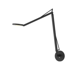 Applique murale, John, noir, LED, dim, 3500K, 850 lm, Ø12cm, H55cm - GRAU