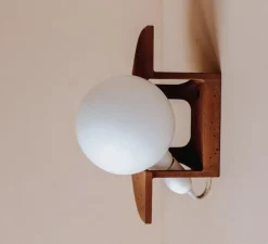 Applique murale, Joseph, câble court, bleu, L22cm, H30cm - Zuri