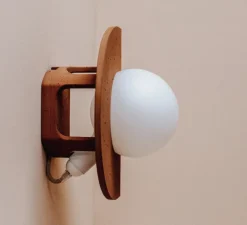 Applique murale, Joseph, câble court, rosé, L22cm, H30cm - Zuri