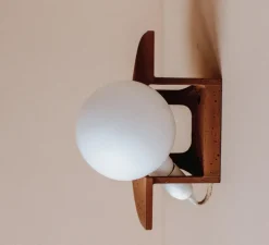 Applique murale, Joseph, châtaigne, L22cm, H30cm - Zuri