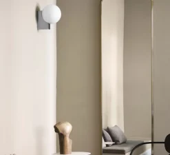 Applique murale, Journey SHY2, gris soie, L18cm, H26cm - Andtradition