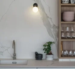 Applique murale, Joy applique, noir et blanc, LED, 3000K, 280 lm, L10cm, H15,6cm - Faro