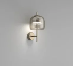 Applique murale, Jube APS, tranparent fumé, LED, dim, 2700K, 1200 lm, L18cm, H36cm - Vistosi
