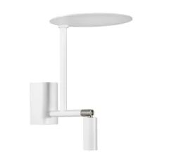 Applique murale, Kelly, blanc, niquel, LED, 2700K, 380lm, Ø15cm, H18cm - Carpyen