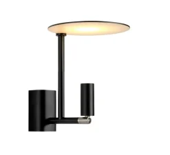 Applique murale, Kelly, noir et or, LED, 2700K, 380lm, Ø15cm, H18cm - Carpyen