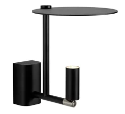 Applique murale, Kelly, noir et or, LED, 2700K, 380lm, Ø15cm, H18cm - Carpyen