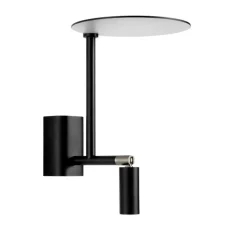 Applique murale, Kelly, noir et or, LED, 2700K, 380lm, Ø15cm, H18cm - Carpyen