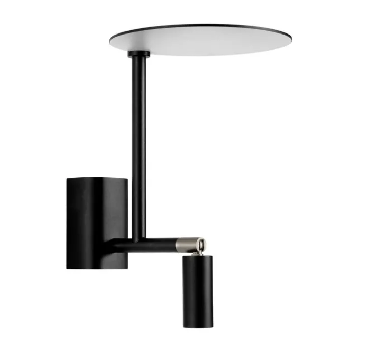 Applique murale, Kelly, noir et or, LED, 2700K, 380lm, Ø15cm, H18cm - Carpyen