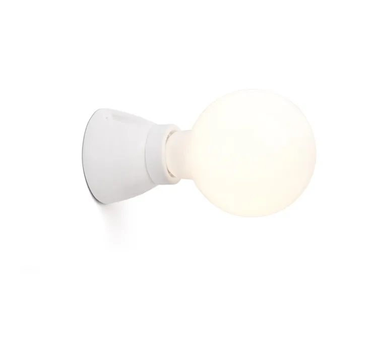 Applique murale, Kera, blanc, Ø7,4cm, l6,2cm - Faro