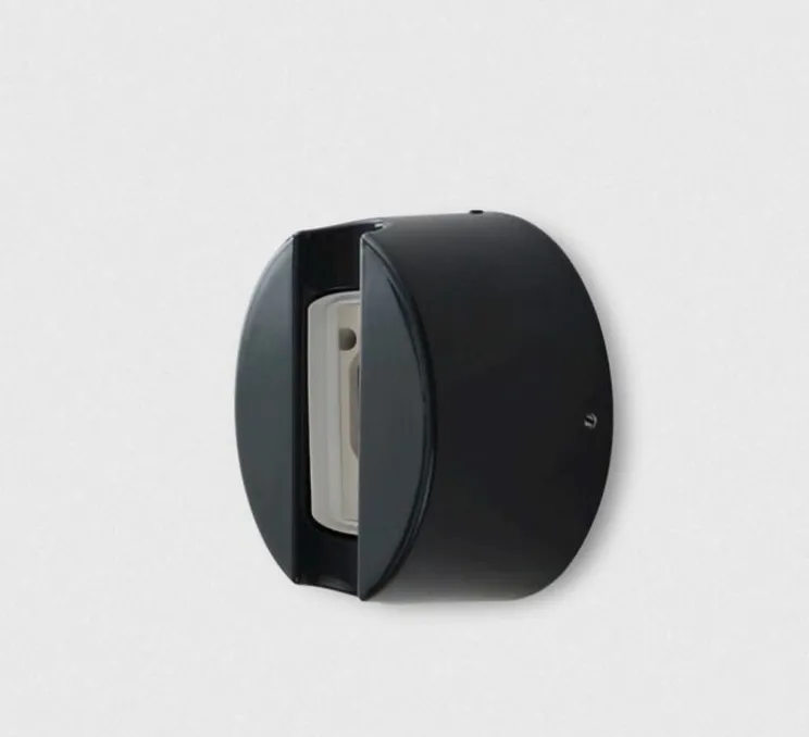 Applique murale, KILTER, gris, IP44, LED, dim, 2700K, 375 lm, L17cm, H64cm - Tala