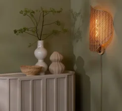 Applique murale, Kinabalu, naturel et marron, Ø40cm, H50cm - Good&Mojo