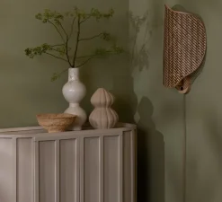 Applique murale, Kinabalu, naturel et marron, Ø40cm, H50cm - Good&Mojo