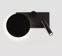 Applique murale, KLEE droite, noir, 2700K, 1021lm, L30cm, H27cm - Faro