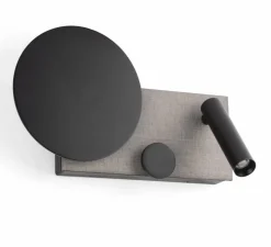 Applique murale, KLEE gauche, gris, L30cm, H27cm - Faro