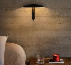 Applique murale, Konoha, noir, LED, 2700K, 137 lm, L27,4cm, H20,8cm - Marset