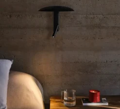 Applique murale, Konoha, noir, LED, 2700K, 137 lm, L27,4cm, H20,8cm - Marset