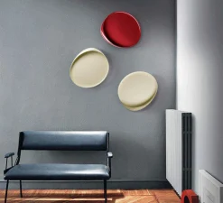 Applique murale, Lake, ivoire, LED, dim, 3000K, 862 lm, L48,5cm, H48cm - Foscarini