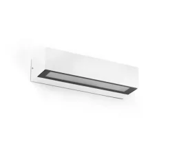 Applique murale, Lako, blanc mat, IP65, LED, 3000K, 600 lm, L22cm, H4,8cm - Faro