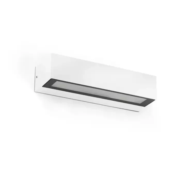 Applique murale, Lako, blanc mat, IP65, LED, 3000K, 600 lm, L22cm, H4,8cm - Faro