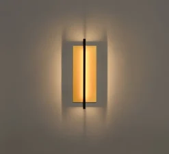 Applique murale, Lamina Dorada 45, noir et or, LED, dim, 2700K, 245 lm, L19,8cm, H58,7cm - Santa & Cole