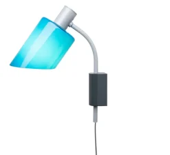 Applique murale, Lampe de bureau, réédition Charlotte Perriand, bleu mer, L9,5cm, H29cm - Nemo Lighting