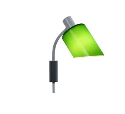 Applique murale, Lampe de bureau, réédition Charlotte Perriand, vert, L9,5cm, H29cm - Nemo Lighting