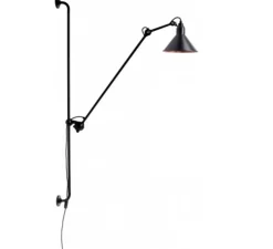 Applique murale, Lampe Gras 214, noir cuivre, H118cm - Dcw éditions