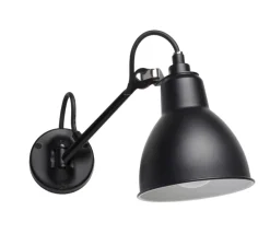 Applique murale, Lampe Gras N°104, Salle de bain CLI, noir, IP44, L15,3cm, H18,9cm - DCW éditions Paris