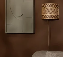 Applique murale, Langkawi, naturel et marron, Ø32cm, H25cm - Good&Mojo