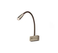 Applique murale, Lead, bronze, LED, 3000K, 180lm, Ø3cm, H40cm - FARO