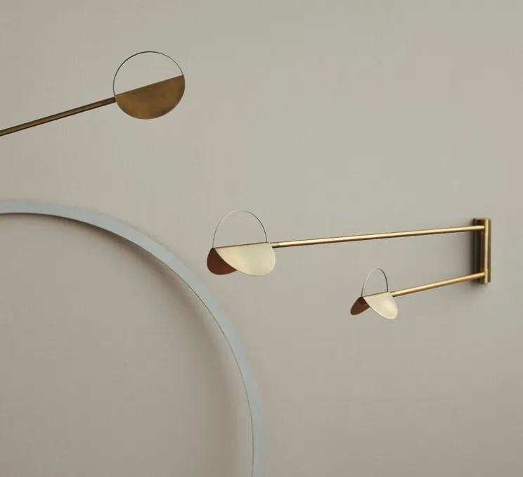 Applique murale, Leaves, laiton, LED, 2700K, 4W, L92cm, H24,3cm - Bolia