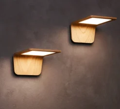 Applique murale LED, Butterfly, chêne, 3000K, L17,5cm - TUNTO