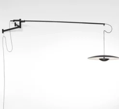 Applique murale, LED, 2700k, 698lm, pivotante, Ginger A XL 42, avec interrupteur, wengé, L132cm - Marset