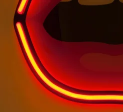 Applique murale, LED Neon Signs Mouth, bouche, LED, L47cm, H2cm - Seletti